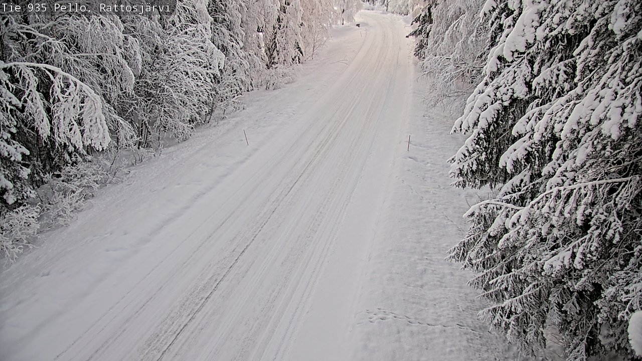 Kelikamerat Kuva Tie 935 Rattosjärvi, Pello, Lappi