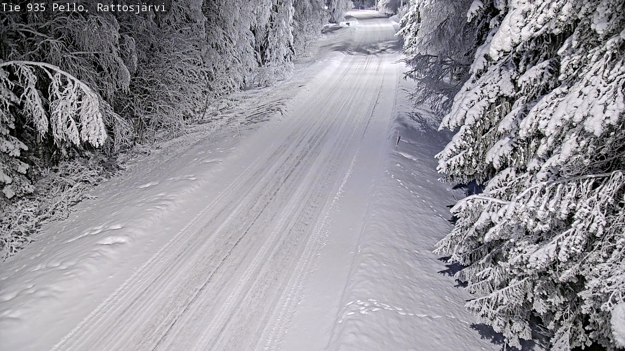 Kelikamerat Kuva Tie 935 Rattosjärvi, Pello, Lappi