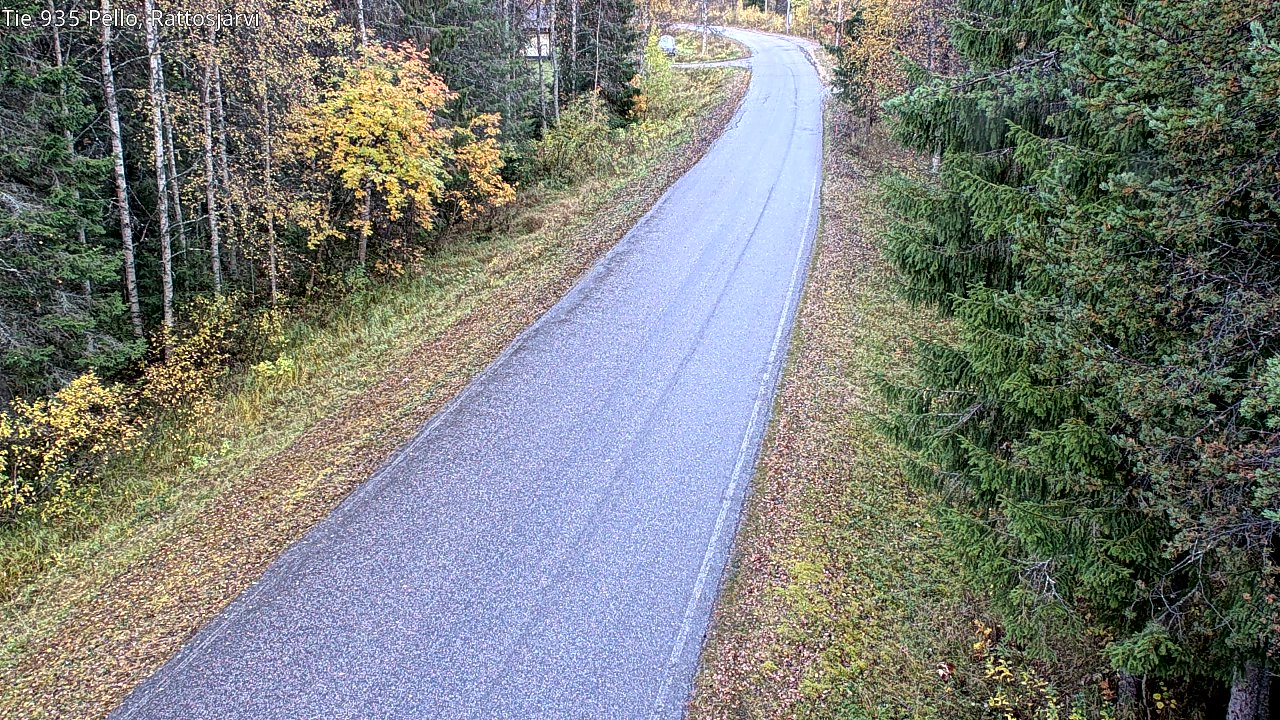 Kelikamerat Kuva Tie 935 Rattosjärvi, Pello, Lappi