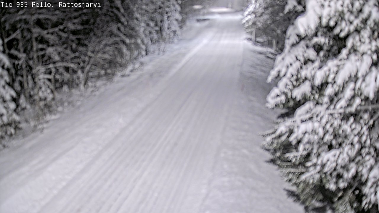 Weather Camera Image Road 935 Rattosjärvi, Pello, Lappi