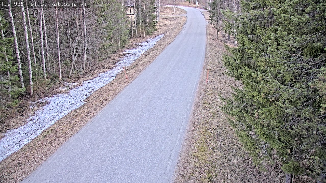 Kelikamerat Kuva Tie 935 Rattosjärvi, Pello, Lappi