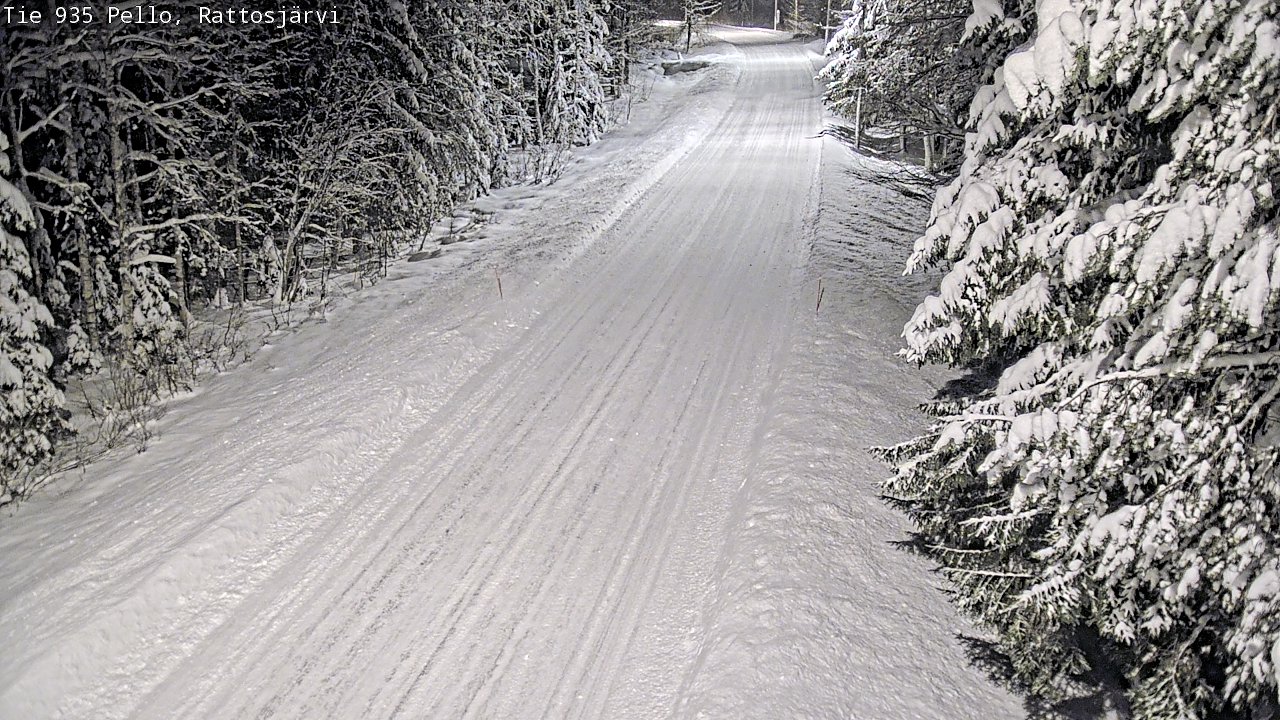 Weather Camera Image Road 935 Rattosjärvi, Pello, Lappi