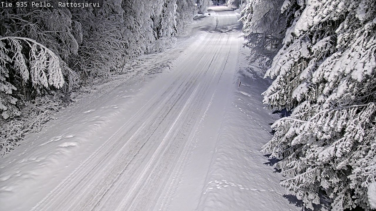 Kelikamerat Kuva Tie 935 Rattosjärvi, Pello, Lappi