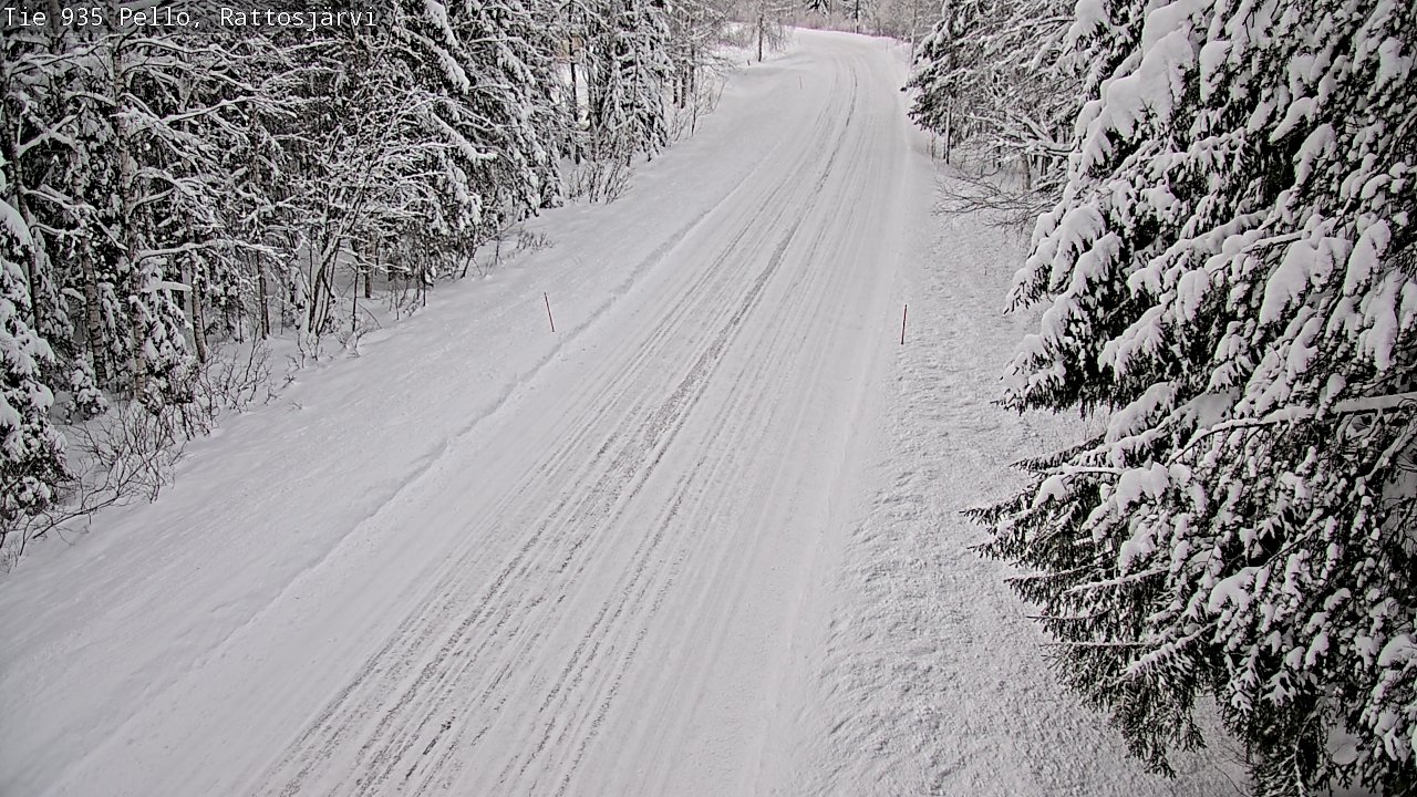 Weather Camera Image Road 935 Rattosjärvi, Pello, Lappi