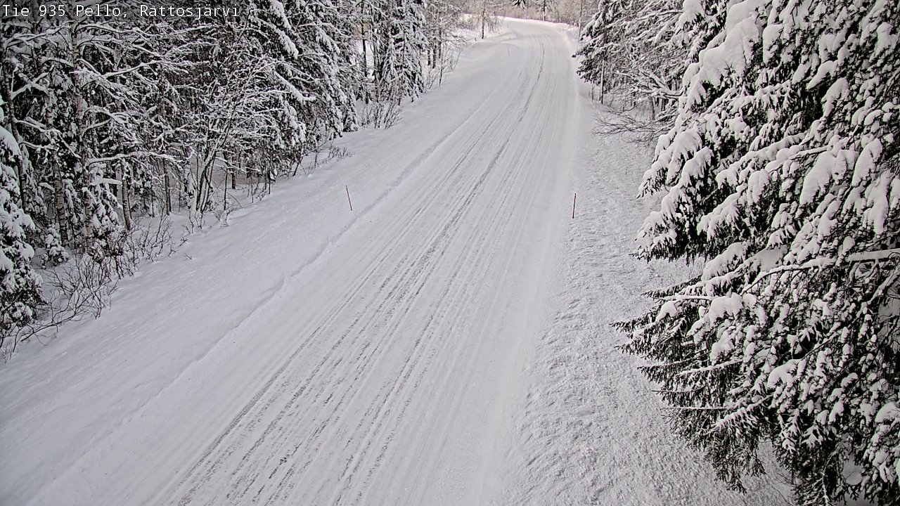 Weather Camera Image Road 935 Rattosjärvi, Pello, Lappi
