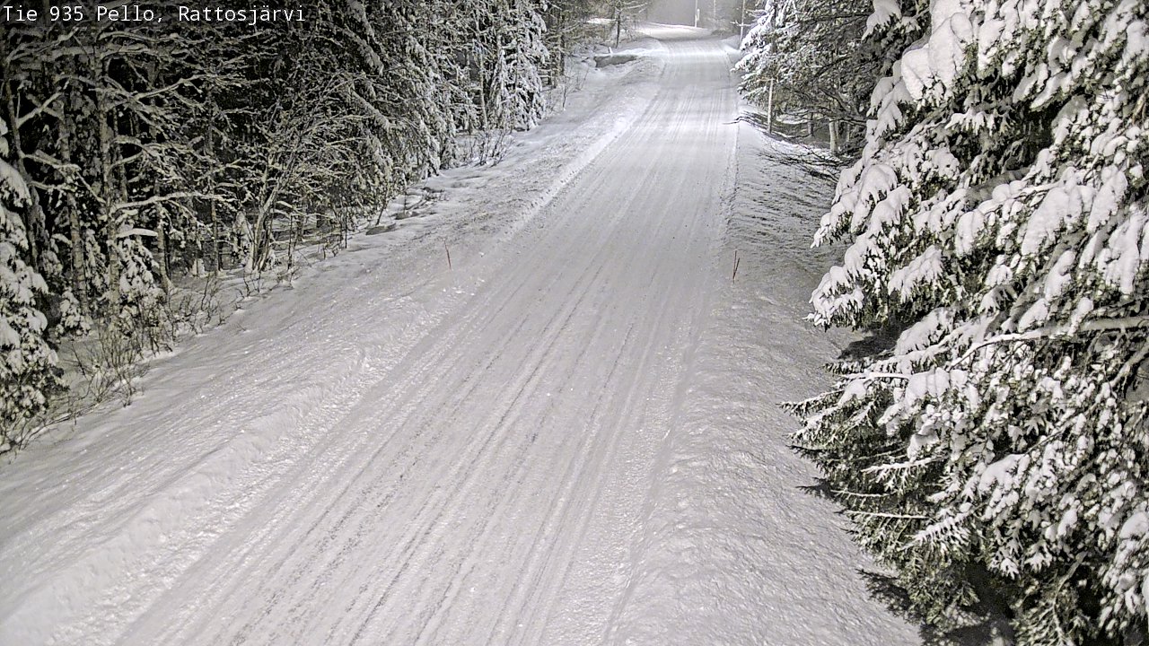 Weather Camera Image Road 935 Rattosjärvi, Pello, Lappi