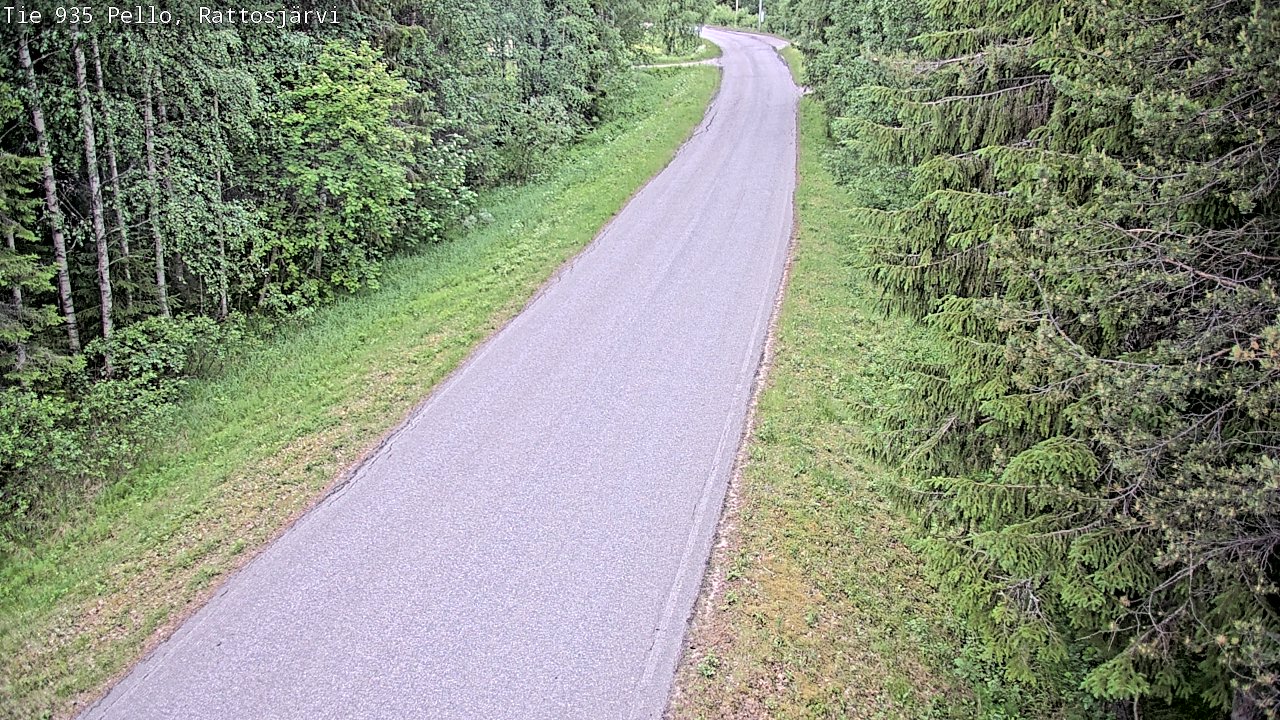 Kelikamerat Kuva Tie 935 Rattosjärvi, Pello, Lappi