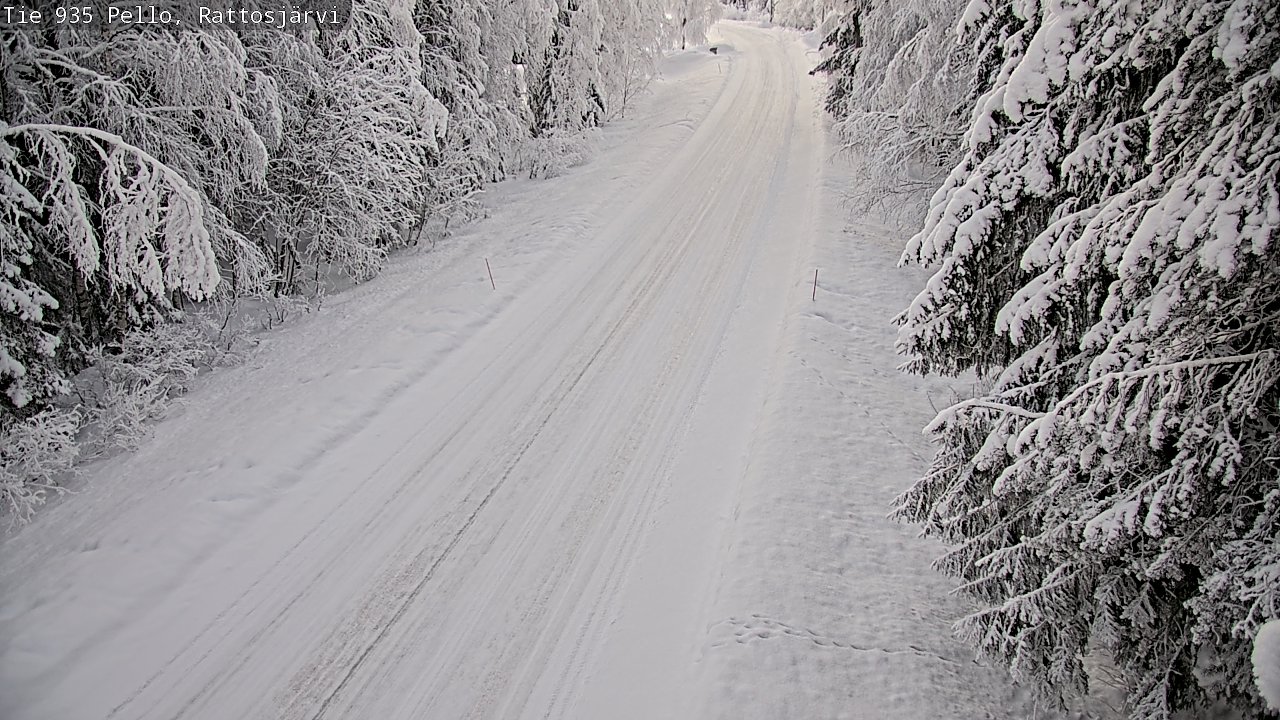 Kelikamerat Kuva Tie 935 Rattosjärvi, Pello, Lappi