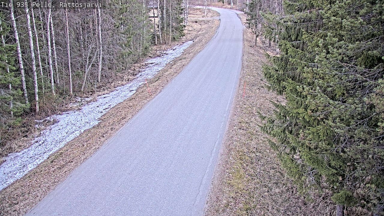 Kelikamerat Kuva Tie 935 Rattosjärvi, Pello, Lappi