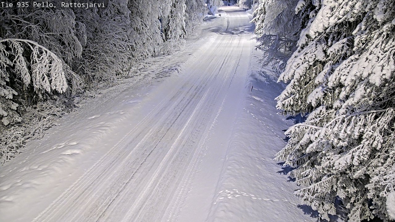 Kelikamerat Kuva Tie 935 Rattosjärvi, Pello, Lappi
