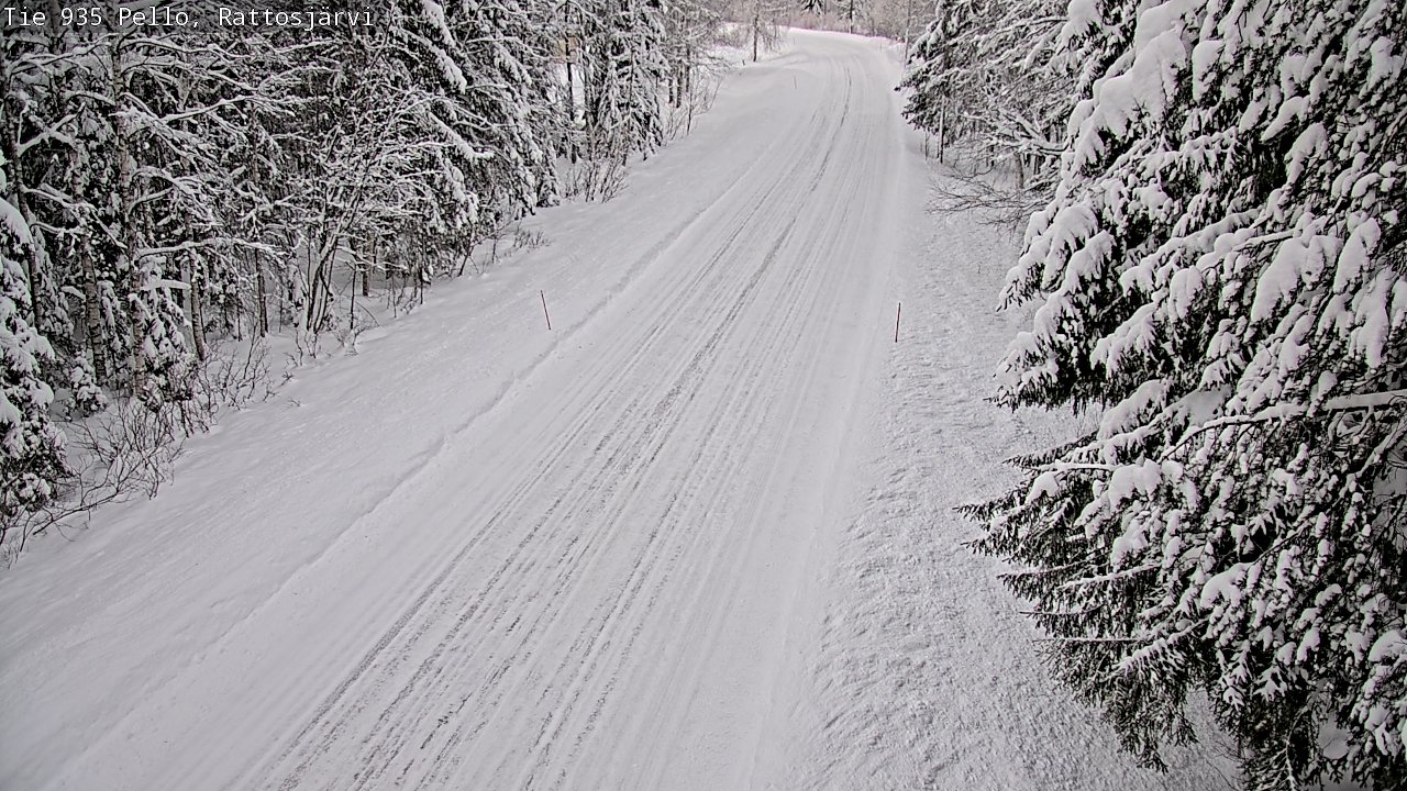 Weather Camera Image Road 935 Rattosjärvi, Pello, Lappi