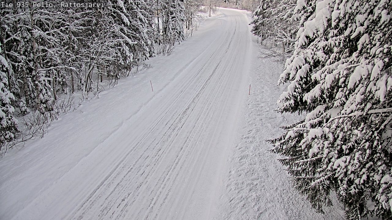 Weather Camera Image Road 935 Rattosjärvi, Pello, Lappi