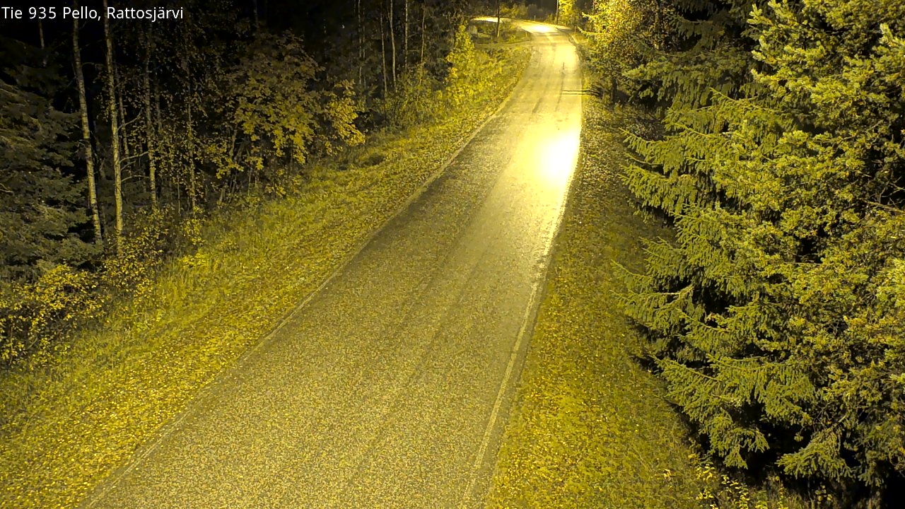 Kelikamerat Kuva Tie 935 Rattosjärvi, Pello, Lappi