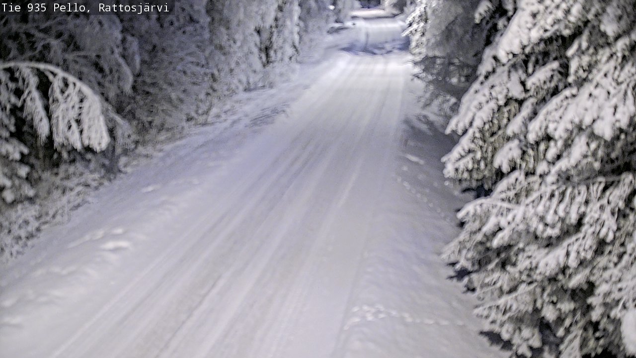 Kelikamerat Kuva Tie 935 Rattosjärvi, Pello, Lappi