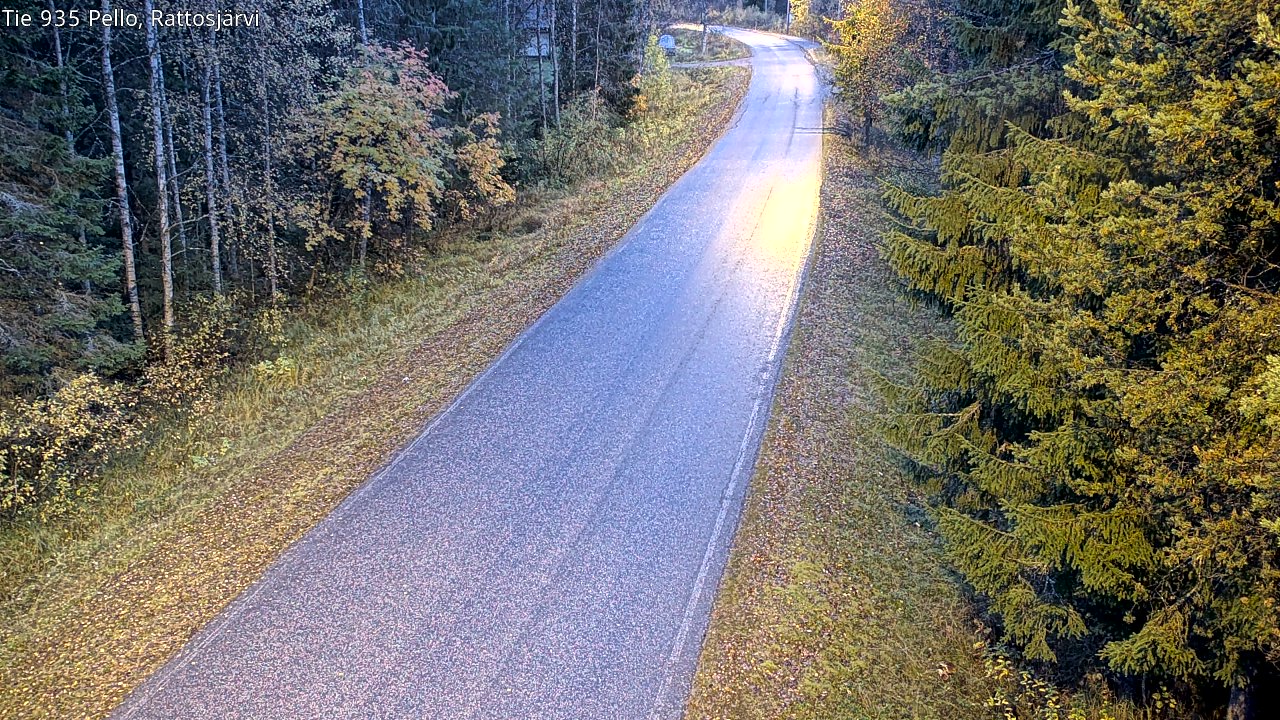 Kelikamerat Kuva Tie 935 Rattosjärvi, Pello, Lappi