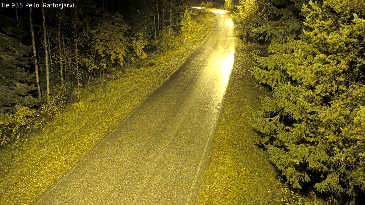 Kelikamerat Kuva Tie 935 Rattosjärvi, Pello, Lappi