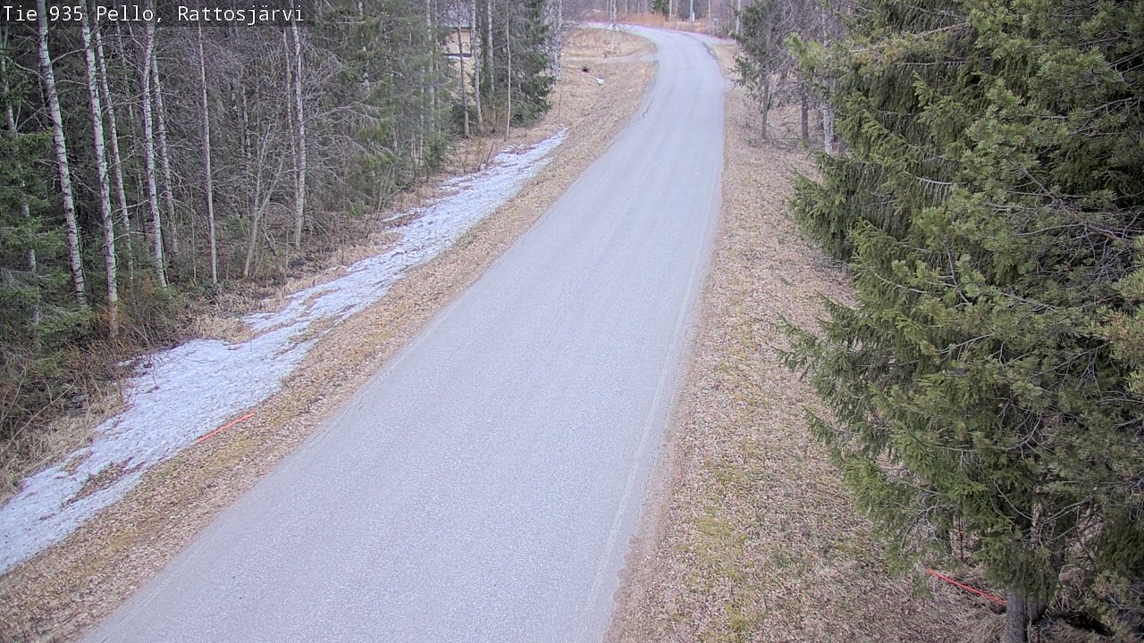 Weather Camera Image Road 935 Rattosjärvi, Pello, Lappi