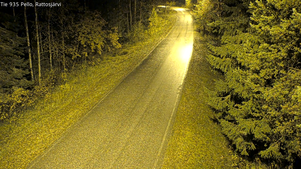 Kelikamerat Kuva Tie 935 Rattosjärvi, Pello, Lappi