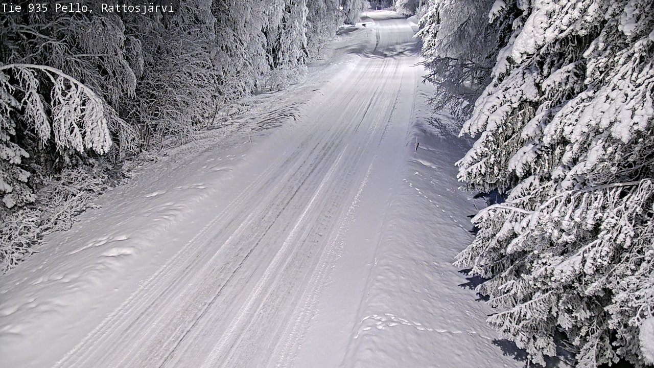 Kelikamerat Kuva Tie 935 Rattosjärvi, Pello, Lappi