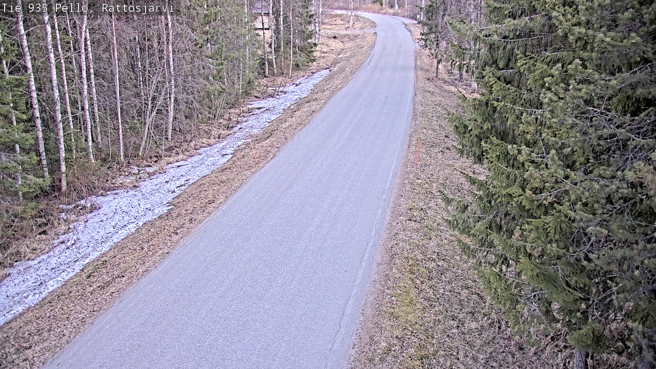 Kelikamerat Kuva Tie 935 Rattosjärvi, Pello, Lappi