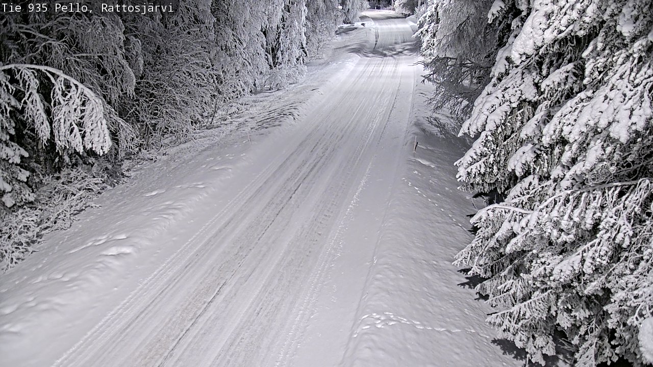 Kelikamerat Kuva Tie 935 Rattosjärvi, Pello, Lappi