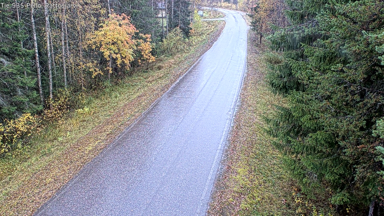 Weather Camera Image Väg 935 Rattosjärvi, Pello, Lappi