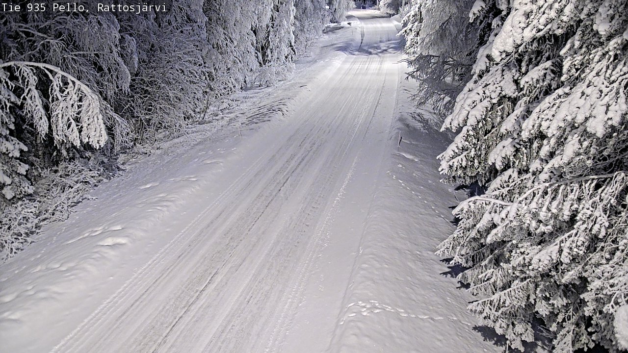 Kelikamerat Kuva Tie 935 Rattosjärvi, Pello, Lappi