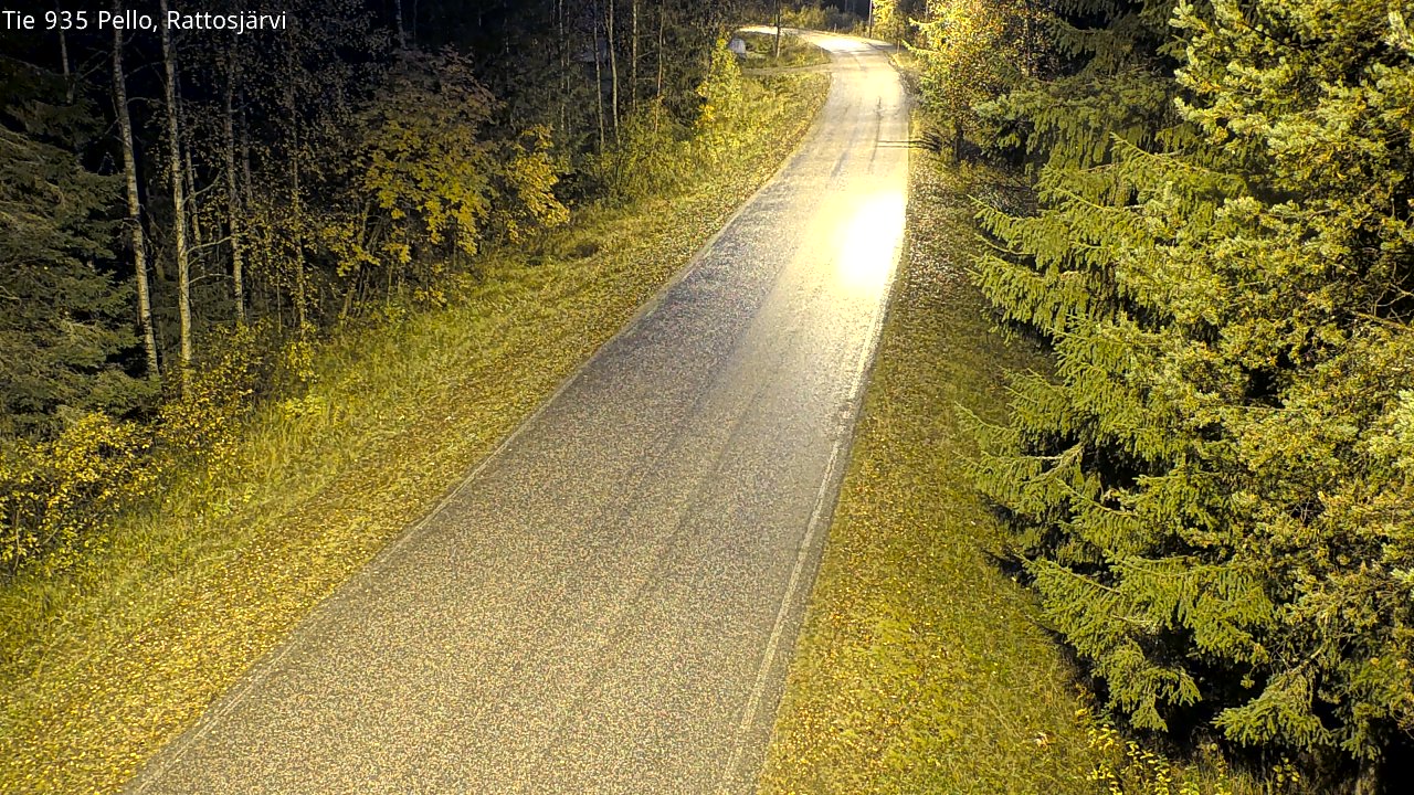 Kelikamerat Kuva Tie 935 Rattosjärvi, Pello, Lappi