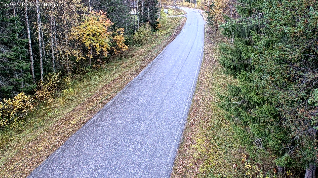 Kelikamerat Kuva Tie 935 Rattosjärvi, Pello, Lappi
