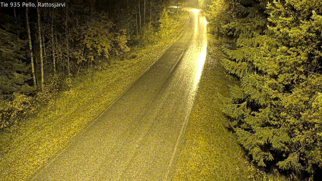 Kelikamerat Kuva Tie 935 Rattosjärvi, Pello, Lappi