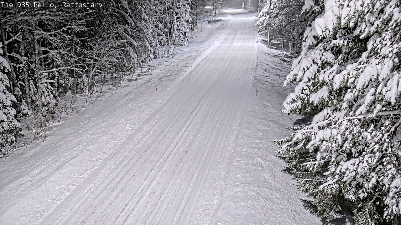 Weather Camera Image Road 935 Rattosjärvi, Pello, Lappi