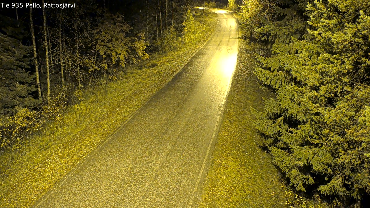 Kelikamerat Kuva Tie 935 Rattosjärvi, Pello, Lappi