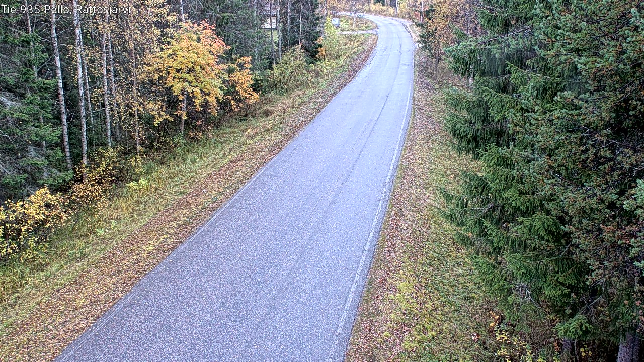 Kelikamerat Kuva Tie 935 Rattosjärvi, Pello, Lappi