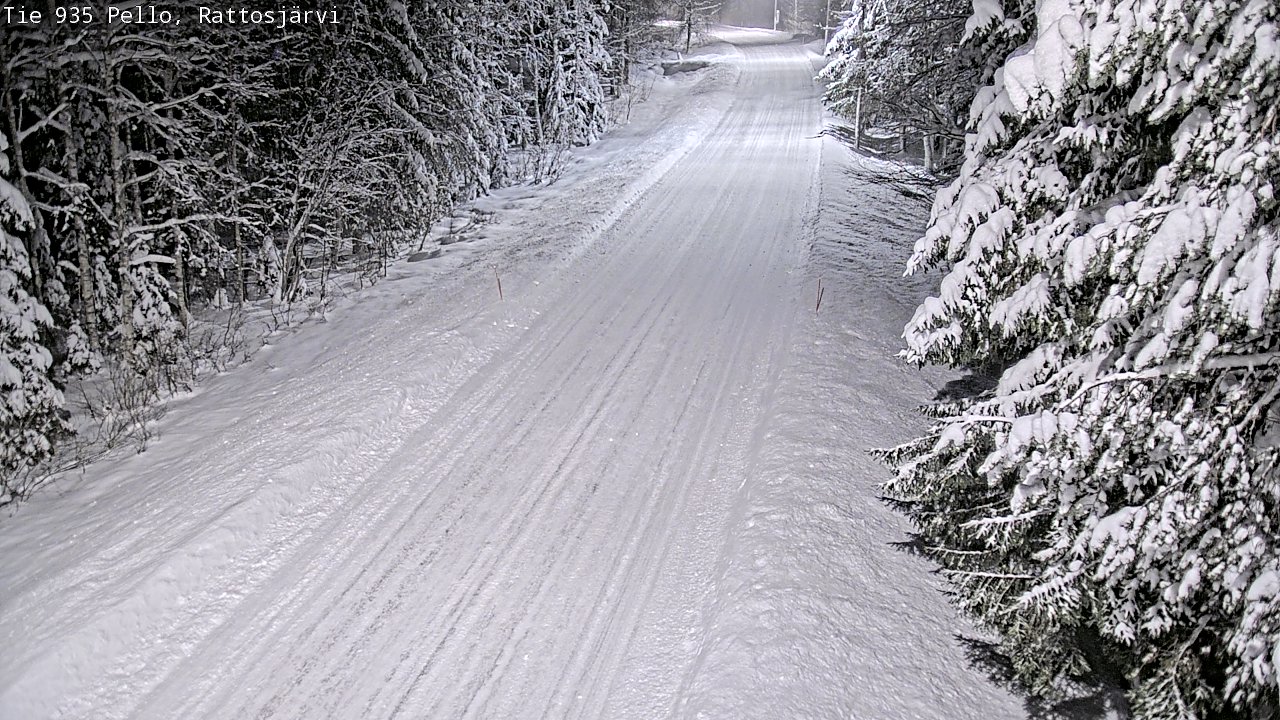 Weather Camera Image Road 935 Rattosjärvi, Pello, Lappi
