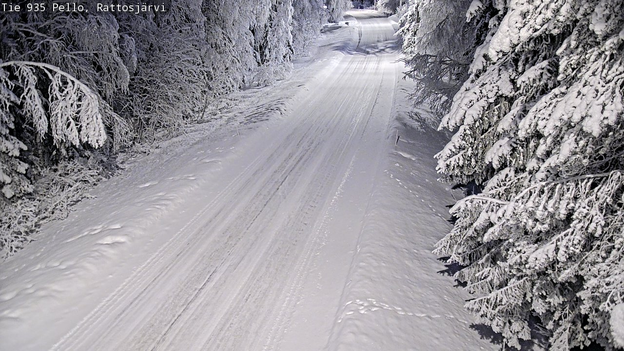 Kelikamerat Kuva Tie 935 Rattosjärvi, Pello, Lappi