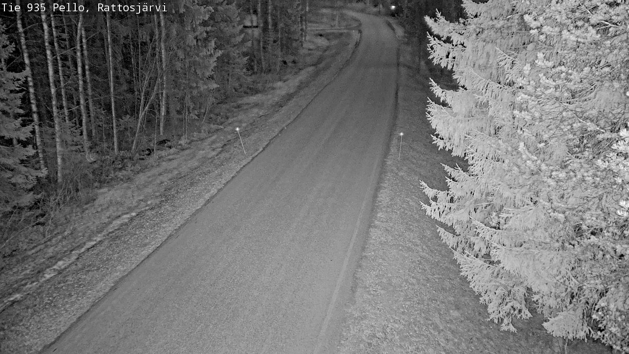 Weather Camera Image Road 935 Rattosjärvi, Pello, Lappi