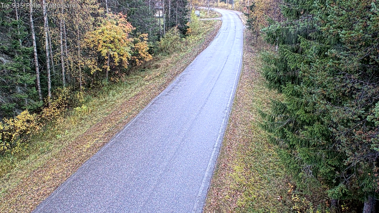 Kelikamerat Kuva Tie 935 Rattosjärvi, Pello, Lappi
