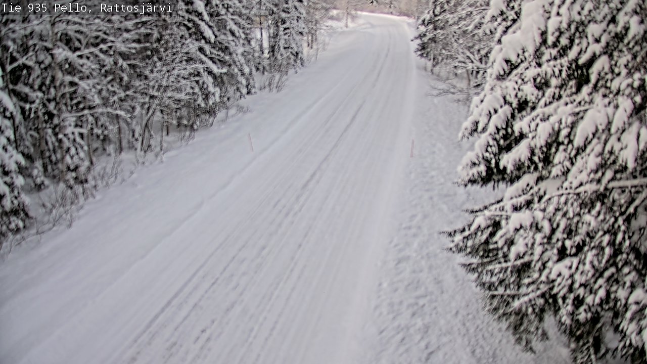 Weather Camera Image Road 935 Rattosjärvi, Pello, Lappi