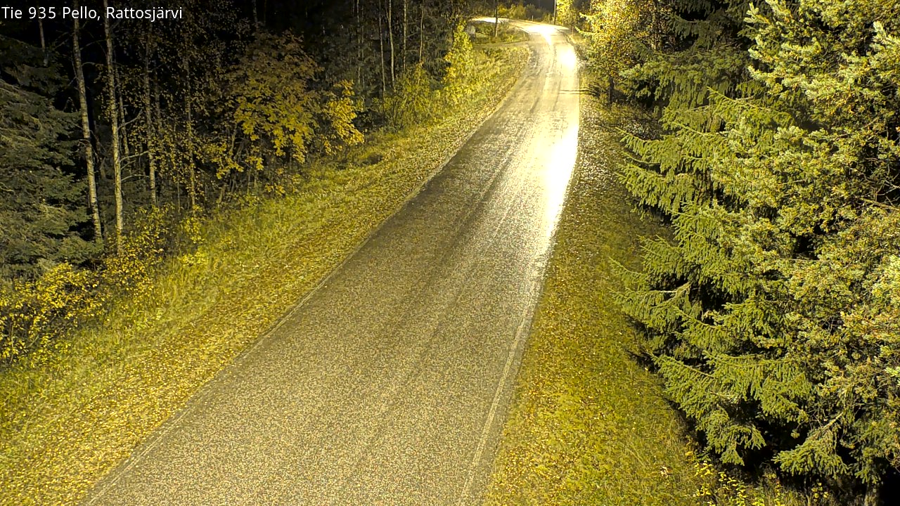 Kelikamerat Kuva Tie 935 Rattosjärvi, Pello, Lappi
