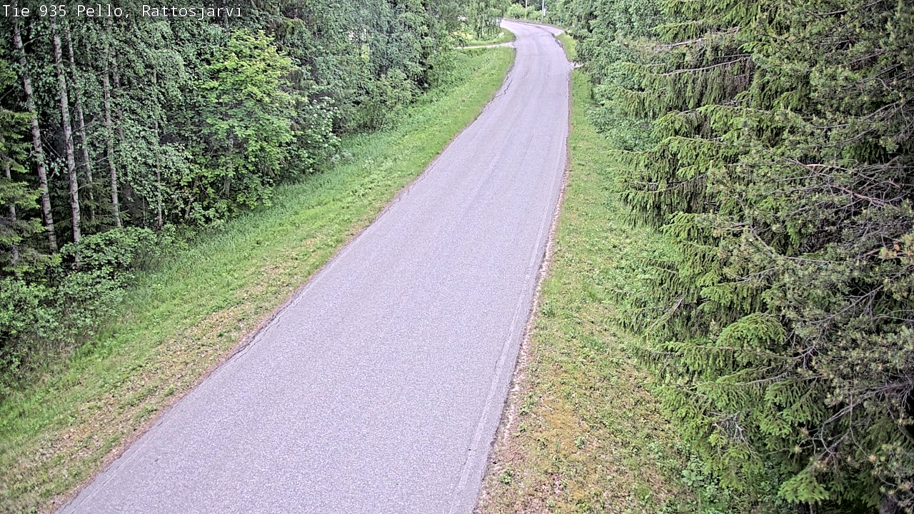 Kelikamerat Kuva Tie 935 Rattosjärvi, Pello, Lappi