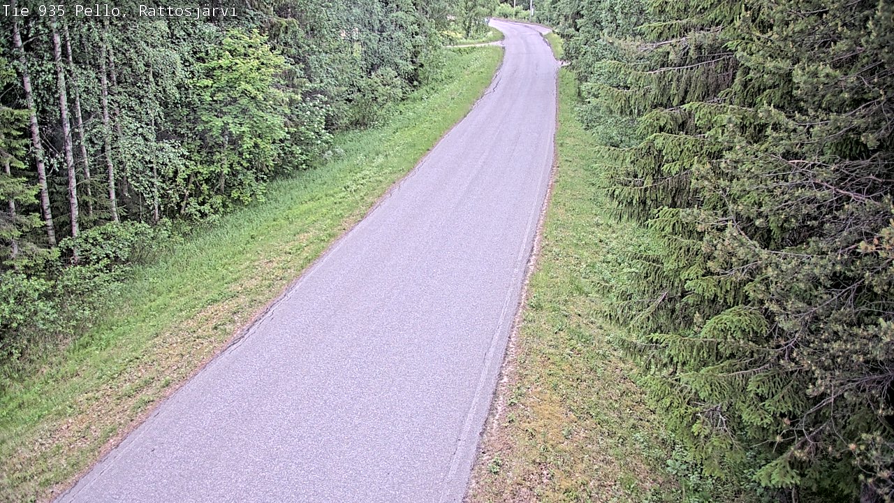 Kelikamerat Kuva Tie 935 Rattosjärvi, Pello, Lappi