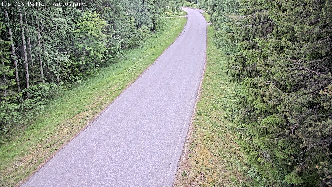 Kelikamerat Kuva Tie 935 Rattosjärvi, Pello, Lappi