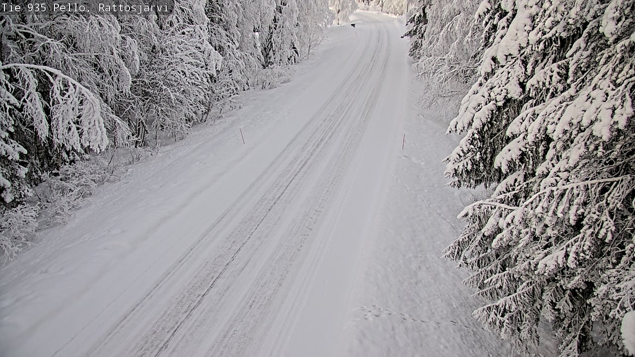 Kelikamerat Kuva Tie 935 Rattosjärvi, Pello, Lappi
