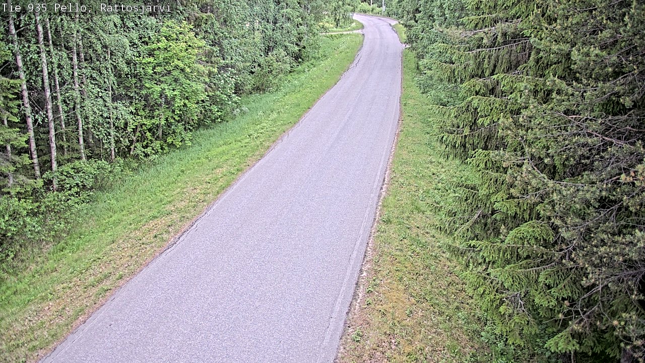 Kelikamerat Kuva Tie 935 Rattosjärvi, Pello, Lappi