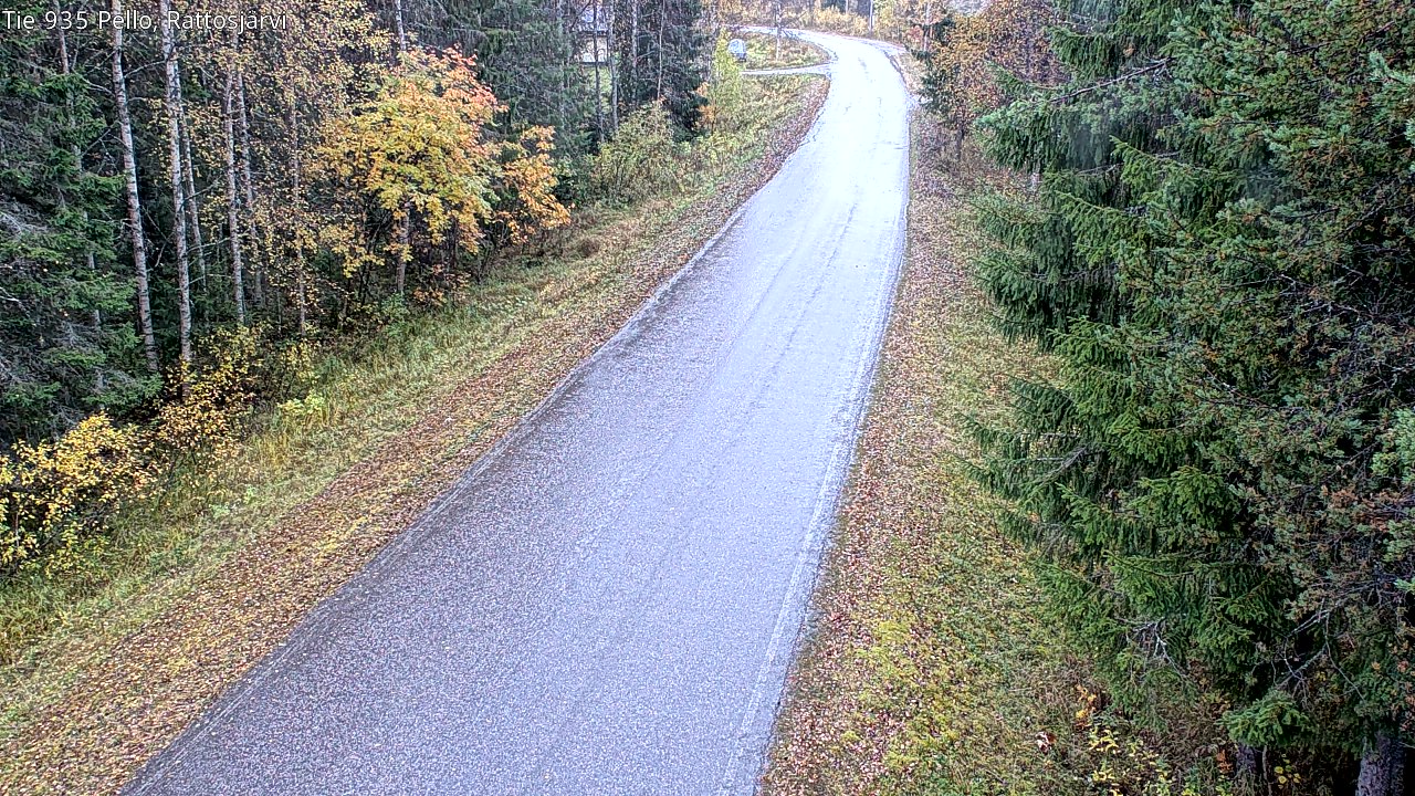 Kelikamerat Kuva Tie 935 Rattosjärvi, Pello, Lappi