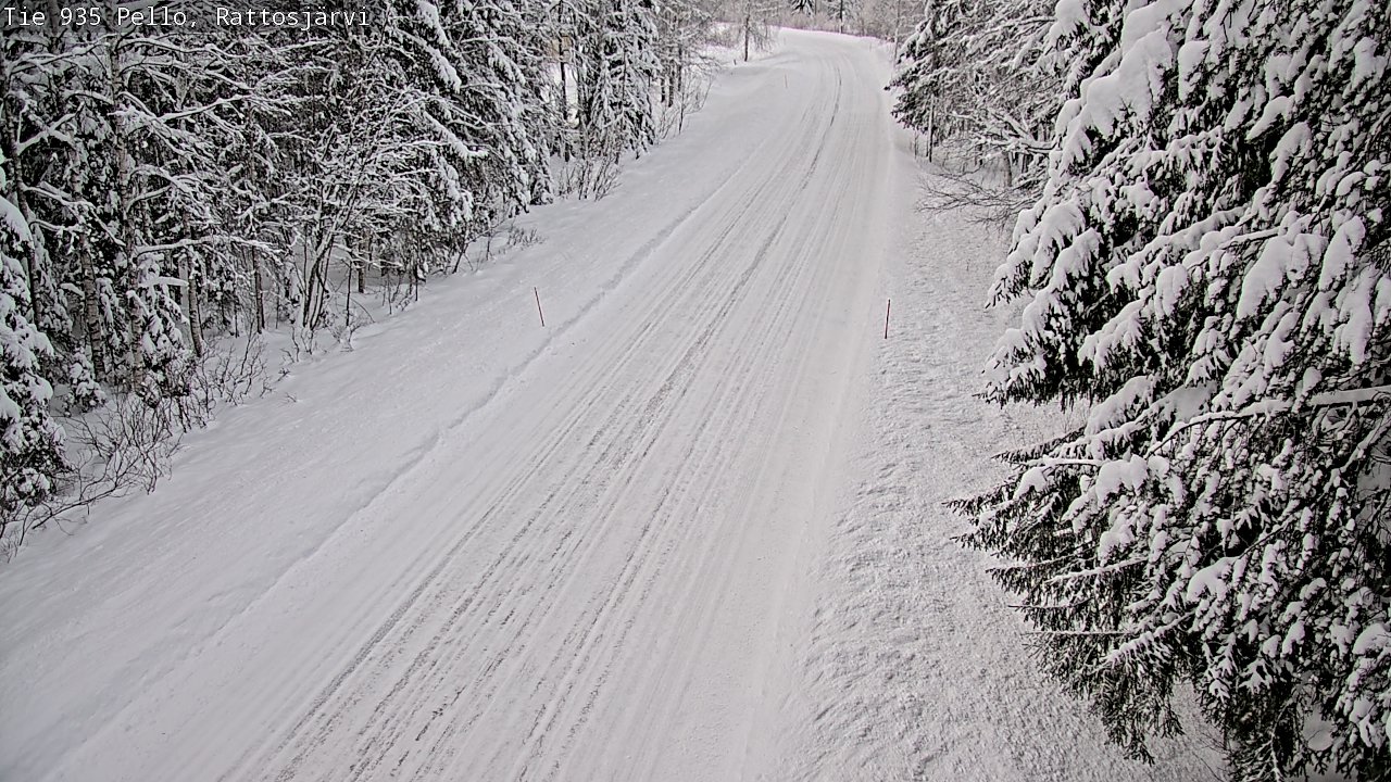 Weather Camera Image Road 935 Rattosjärvi, Pello, Lappi