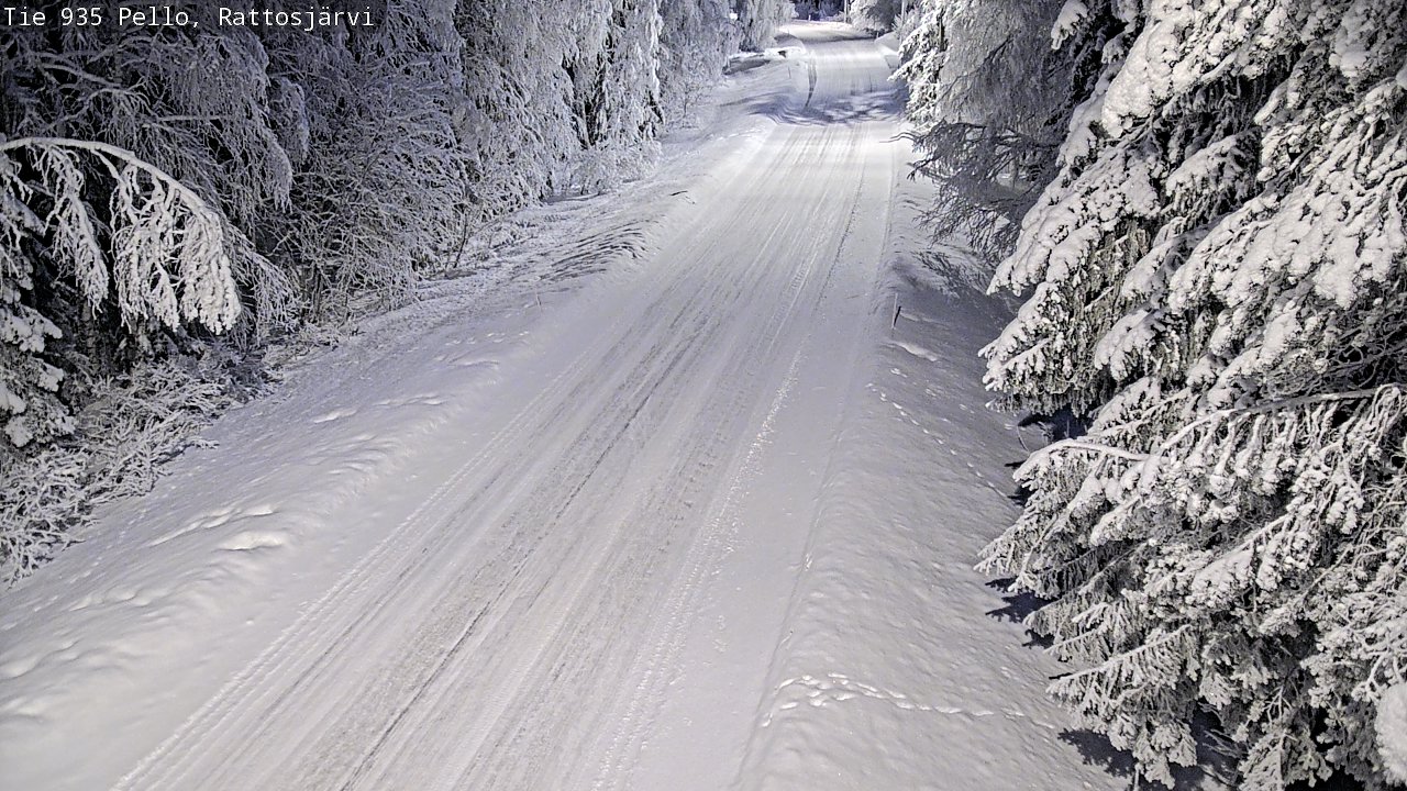 Kelikamerat Kuva Tie 935 Rattosjärvi, Pello, Lappi