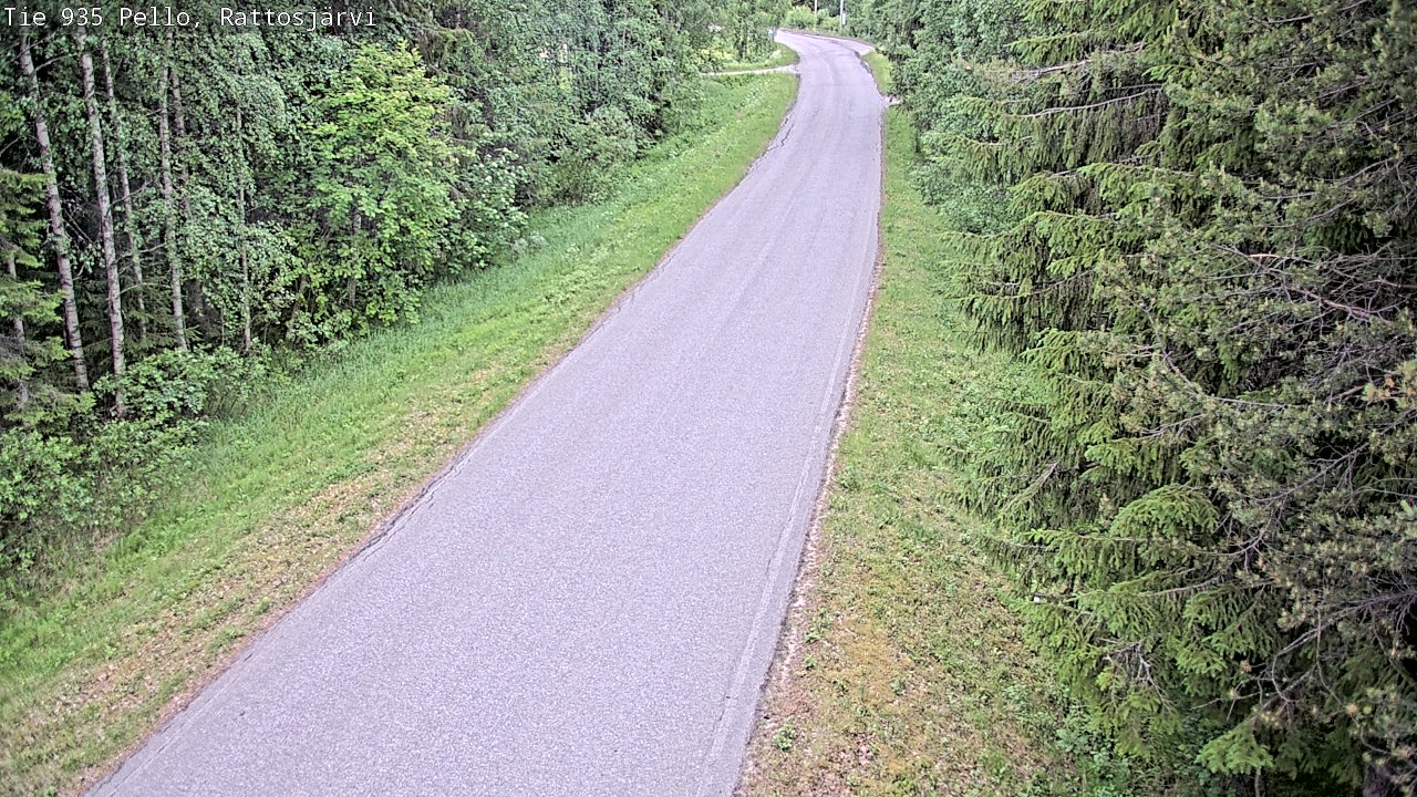 Kelikamerat Kuva Tie 935 Rattosjärvi, Pello, Lappi