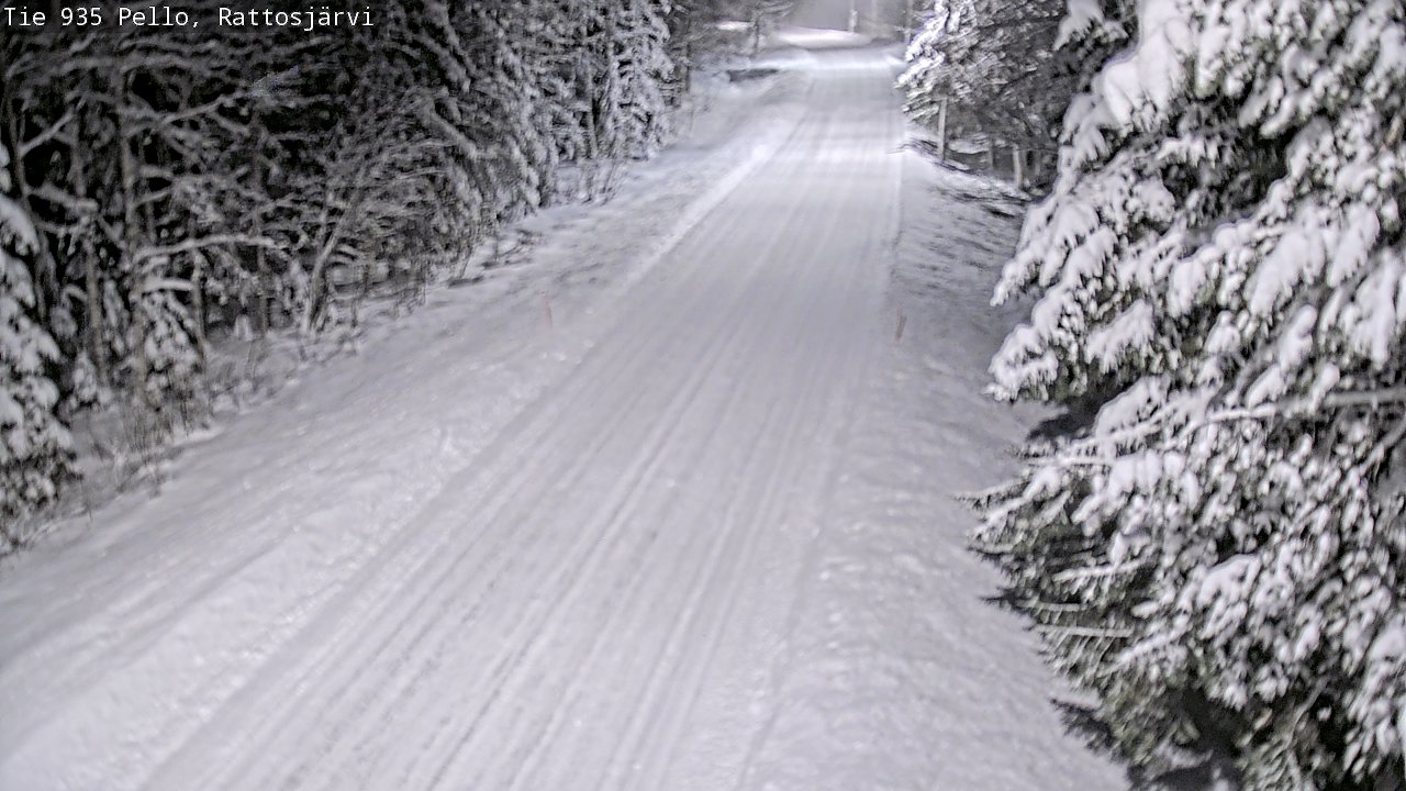 Weather Camera Image Road 935 Rattosjärvi, Pello, Lappi