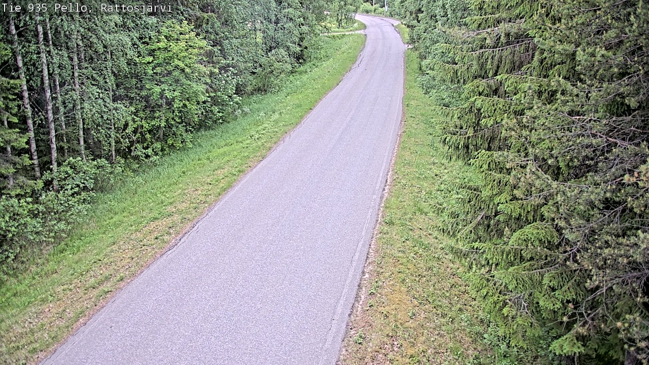Kelikamerat Kuva Tie 935 Rattosjärvi, Pello, Lappi